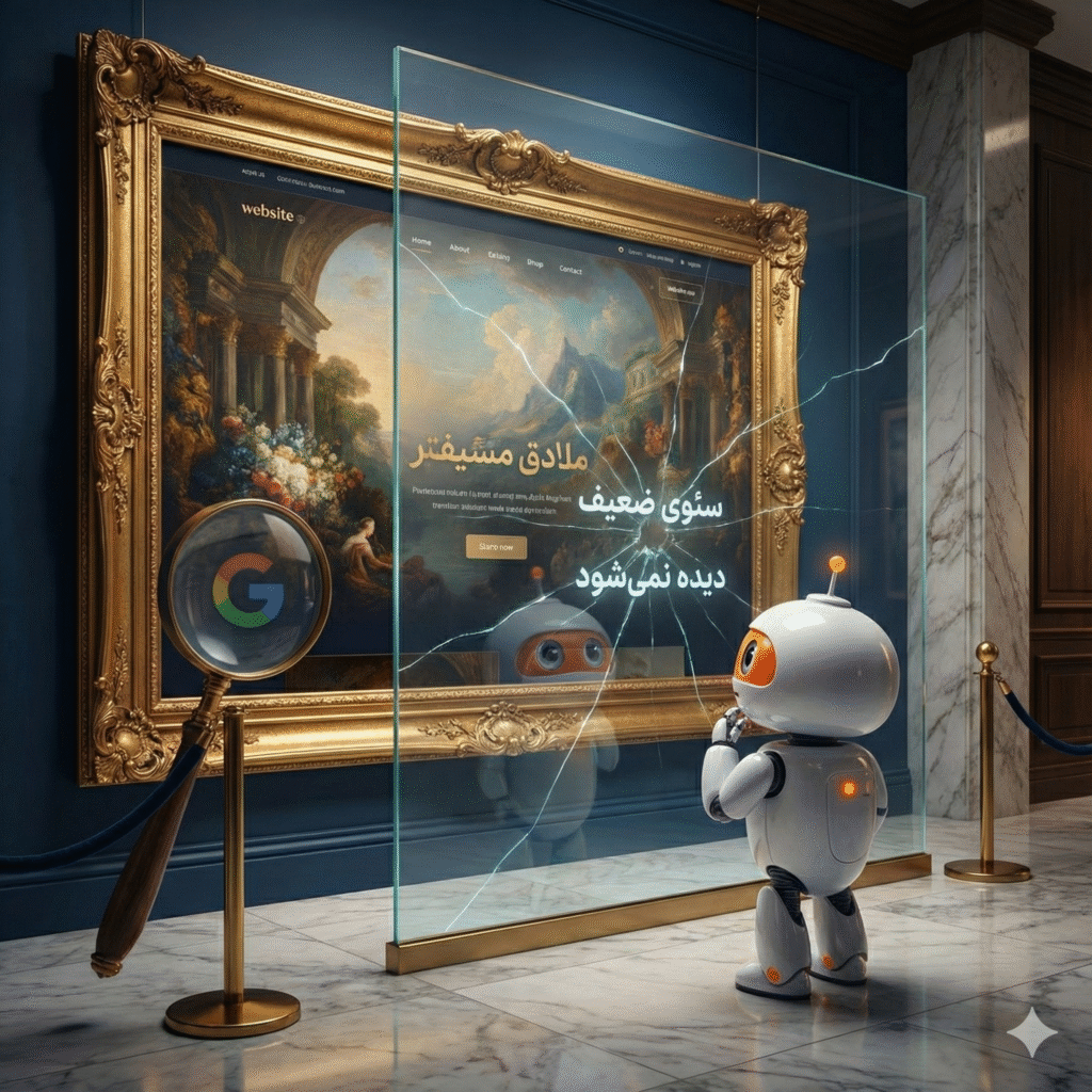 چرا سایت زیبای شما در گوگل دیده نمی‌شود؟